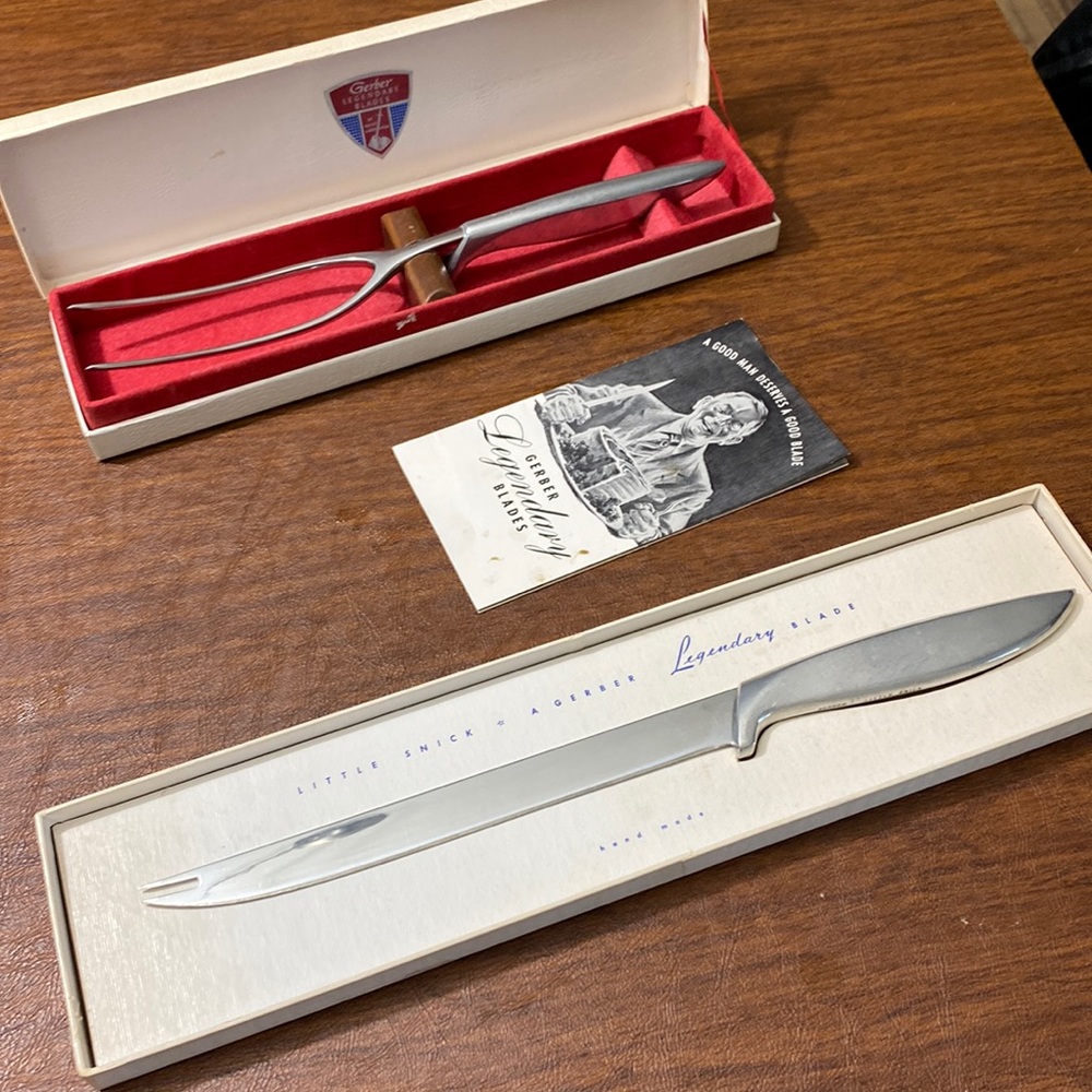 Vintage Gerber fork and blade